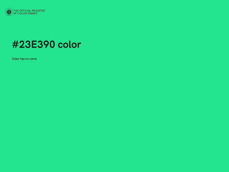 #23E390 color image