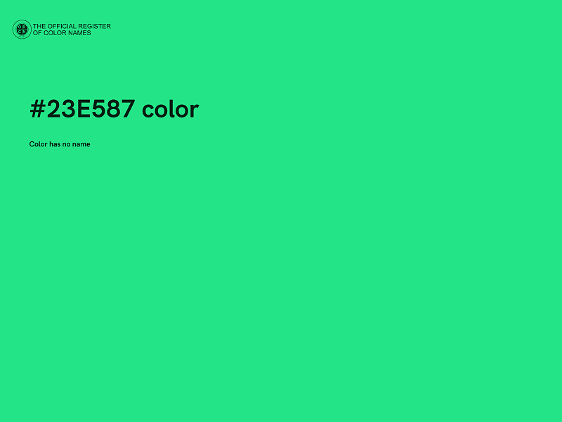 #23E587 color image