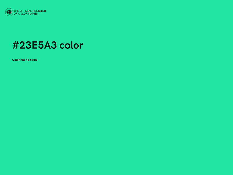 #23E5A3 color image