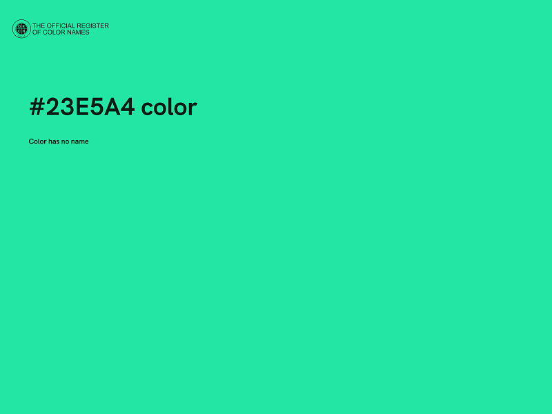 #23E5A4 color image