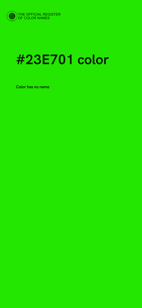 #23E701 color image