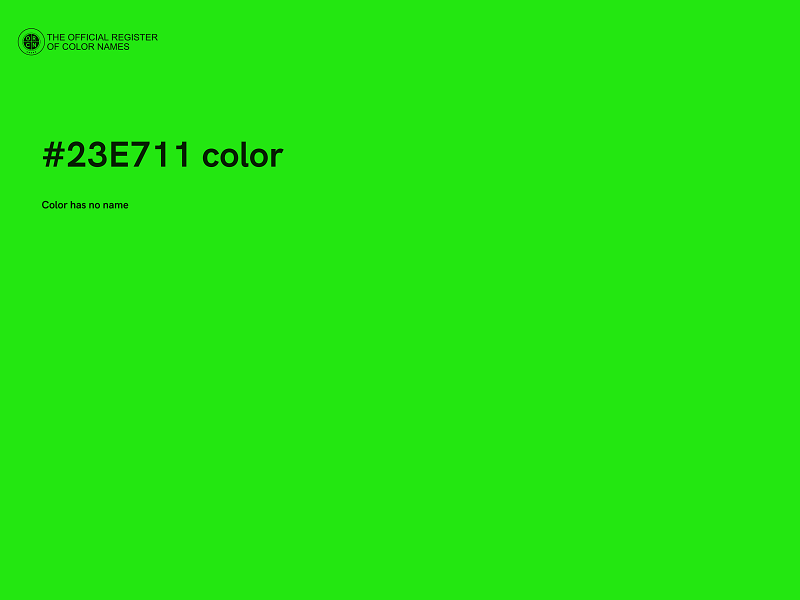 #23E711 color image