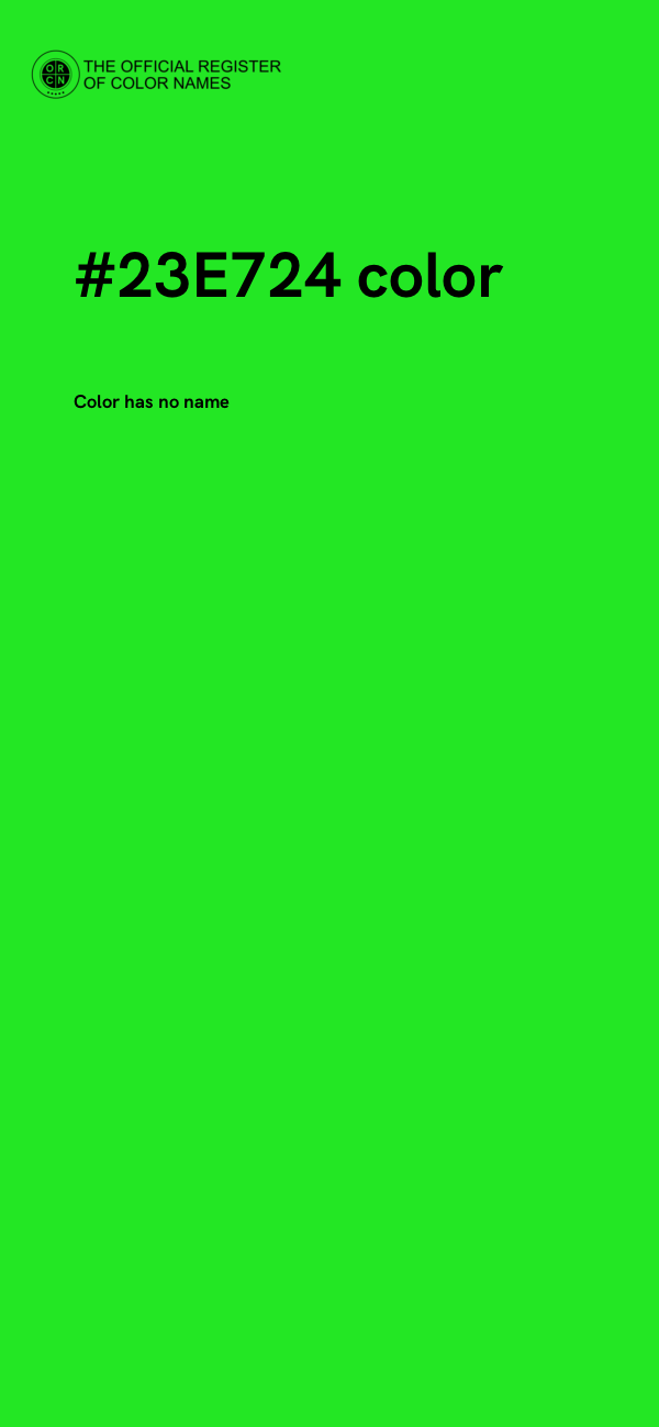 #23E724 color image