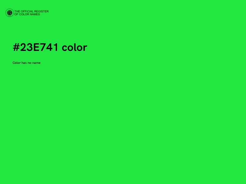 #23E741 color image