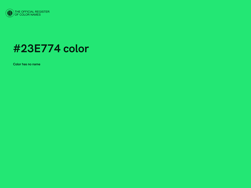 #23E774 color image