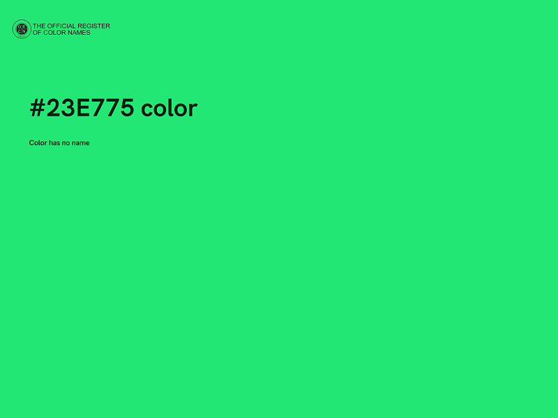 #23E775 color image