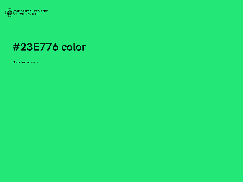 #23E776 color image