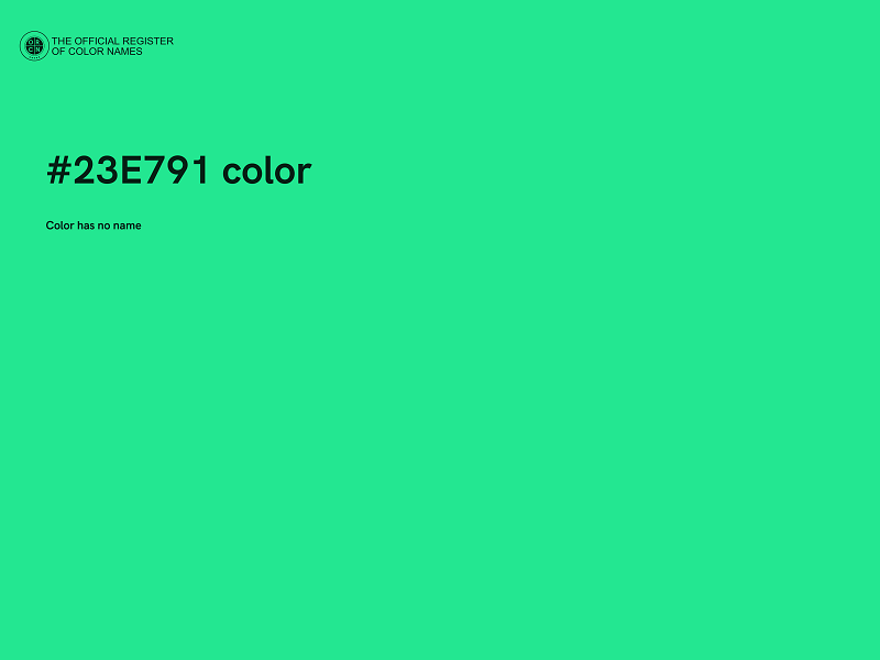 #23E791 color image