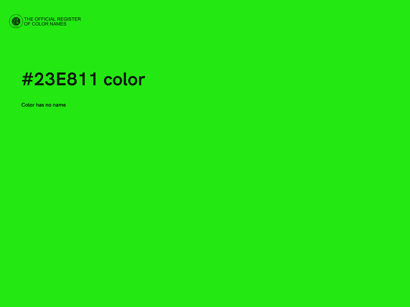 #23E811 color image