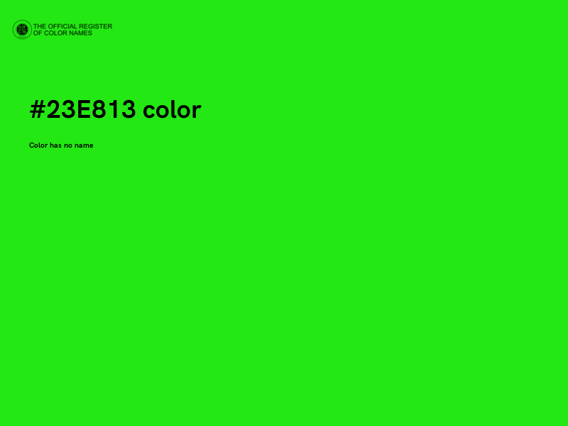 #23E813 color image