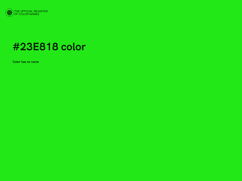 #23E818 color image