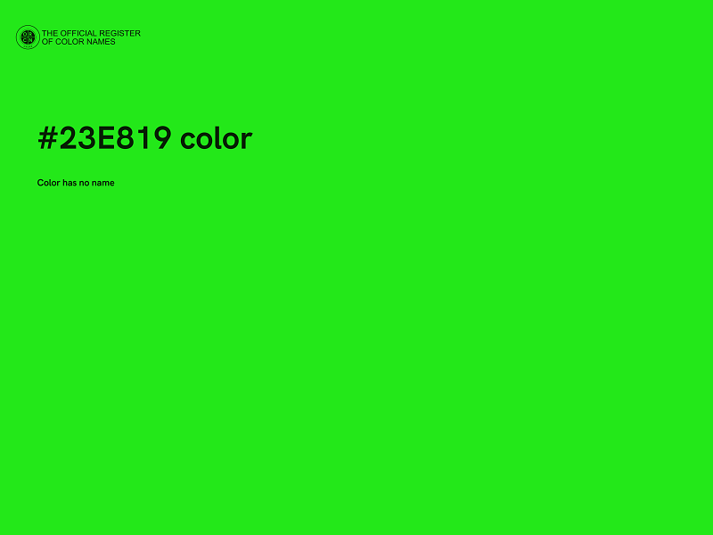 #23E819 color image