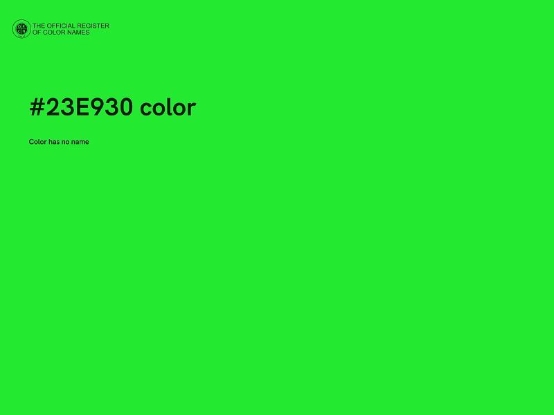 #23E930 color image