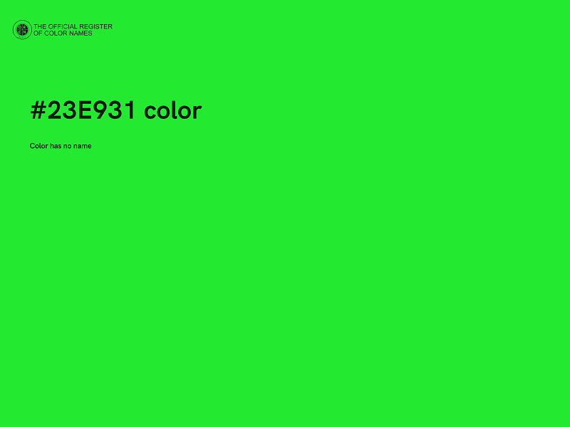 #23E931 color image