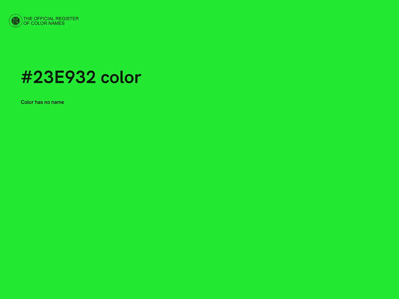 #23E932 color image