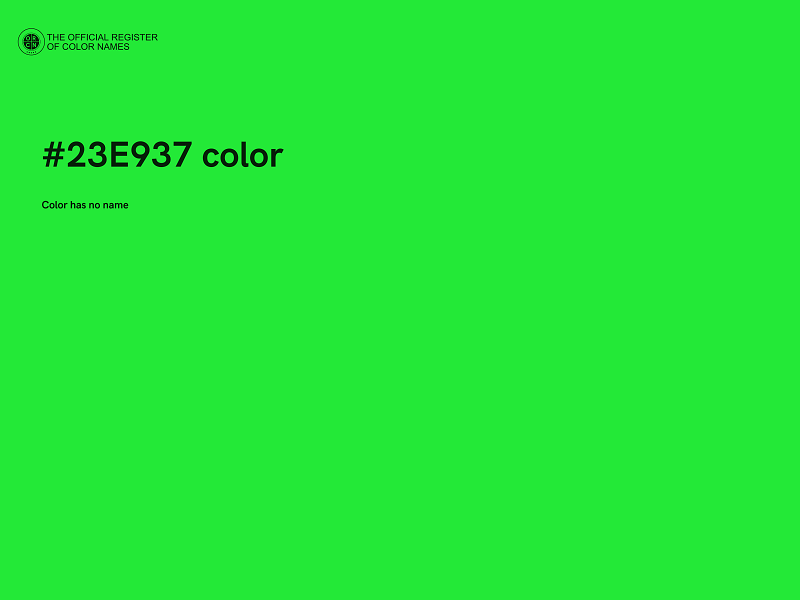 #23E937 color image