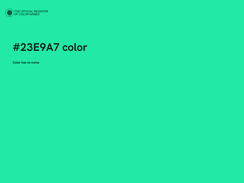 #23E9A7 color image