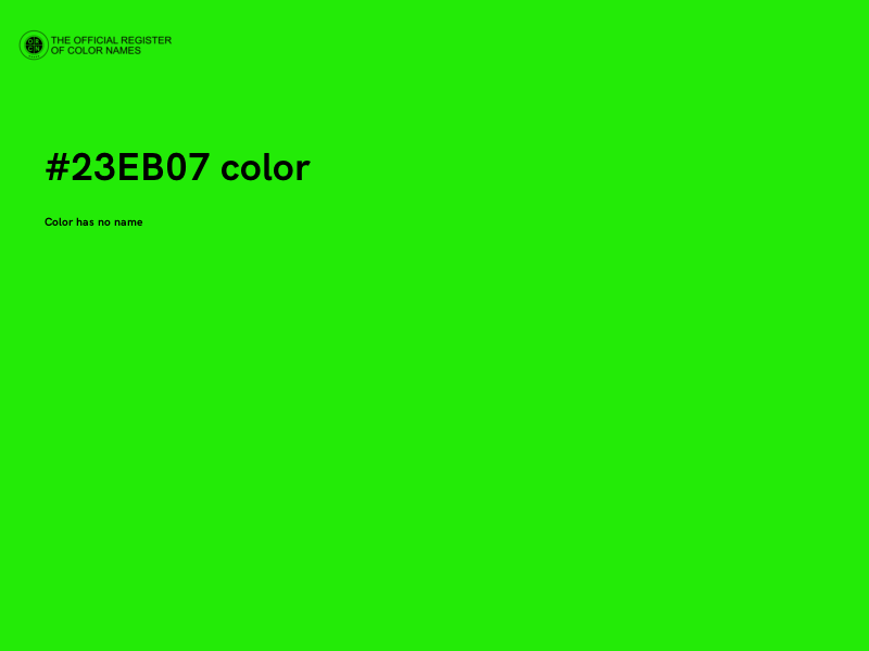 #23EB07 color image