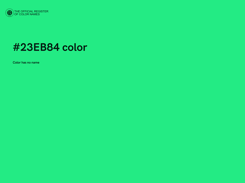 #23EB84 color image