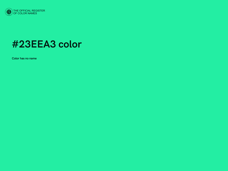 #23EEA3 color image