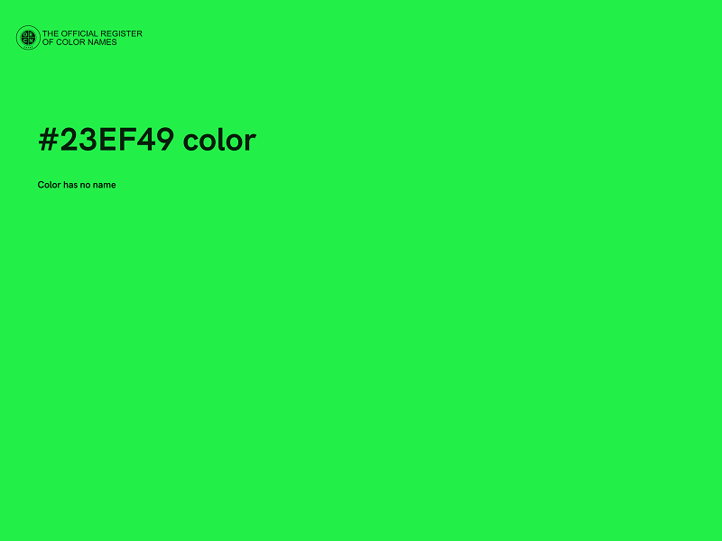 #23EF49 color image