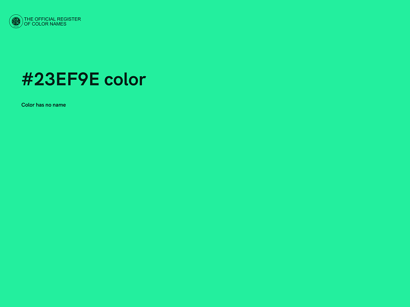 #23EF9E color image