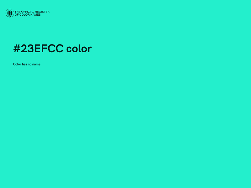 #23EFCC color image