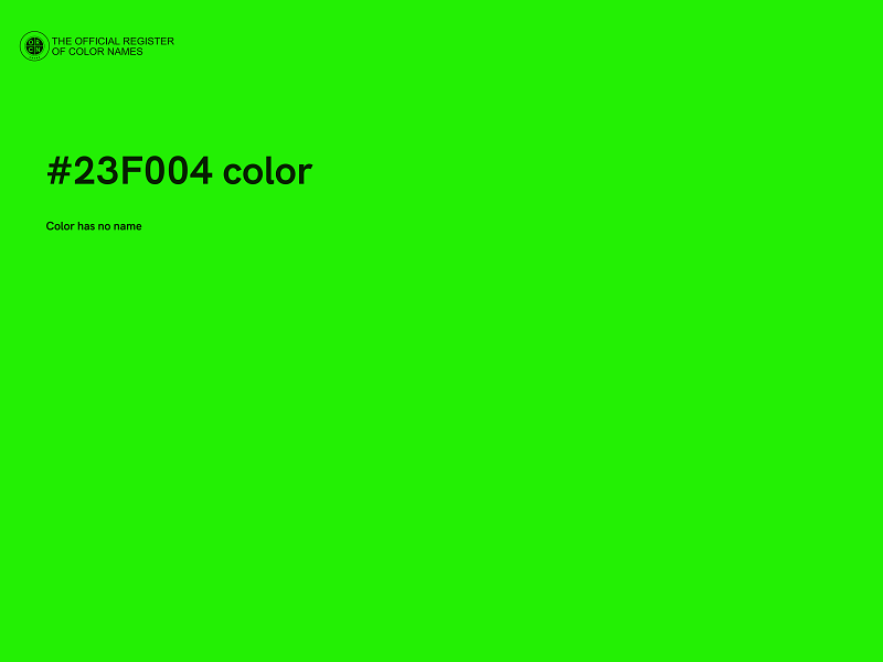 #23F004 color image