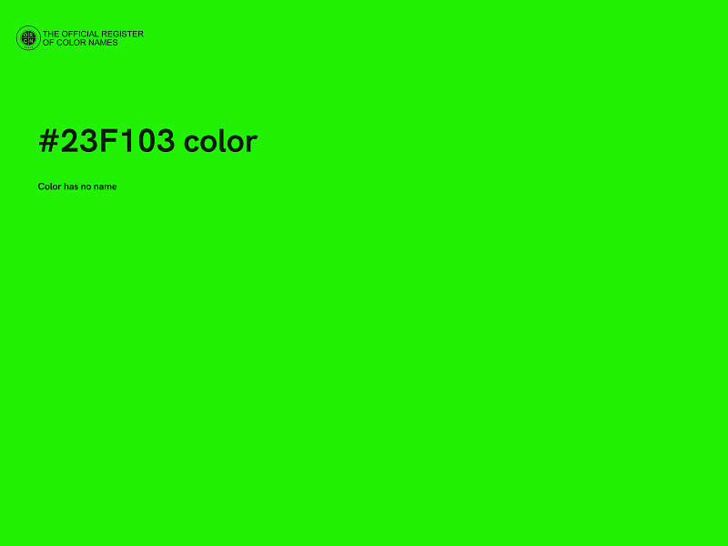 #23F103 color image