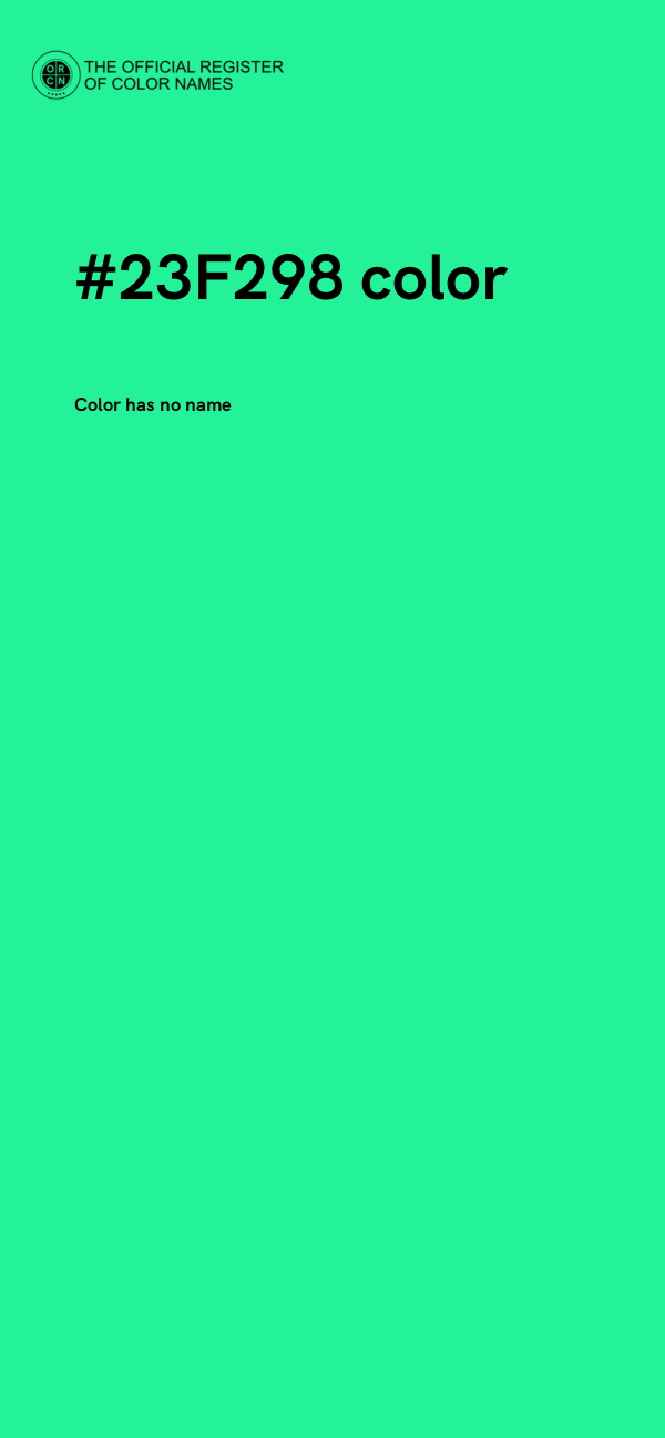 #23F298 color image