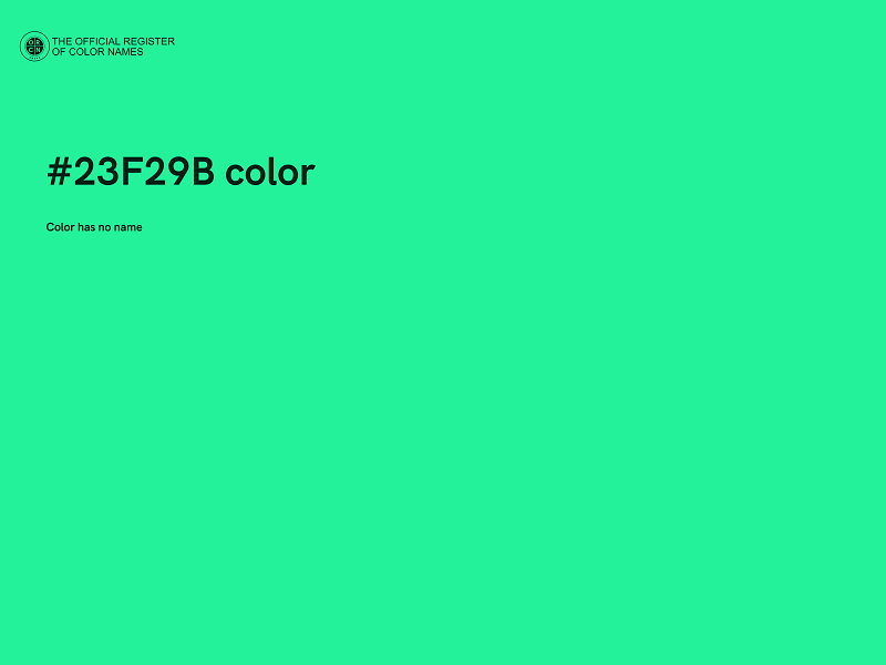 #23F29B color image