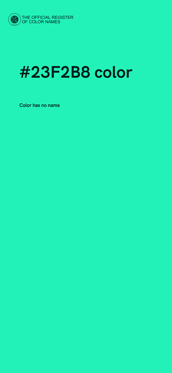 #23F2B8 color image