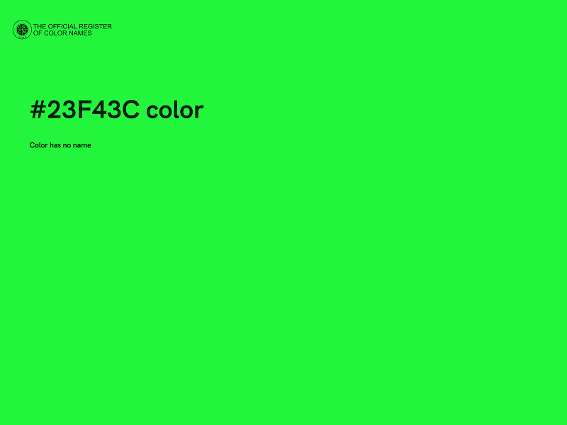 #23F43C color image