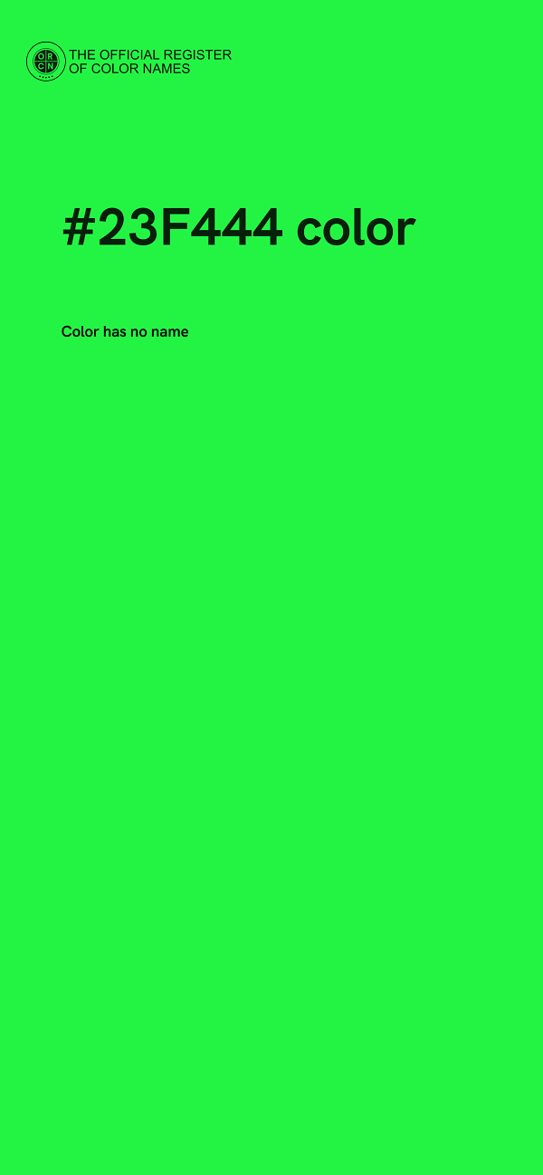 #23F444 color image