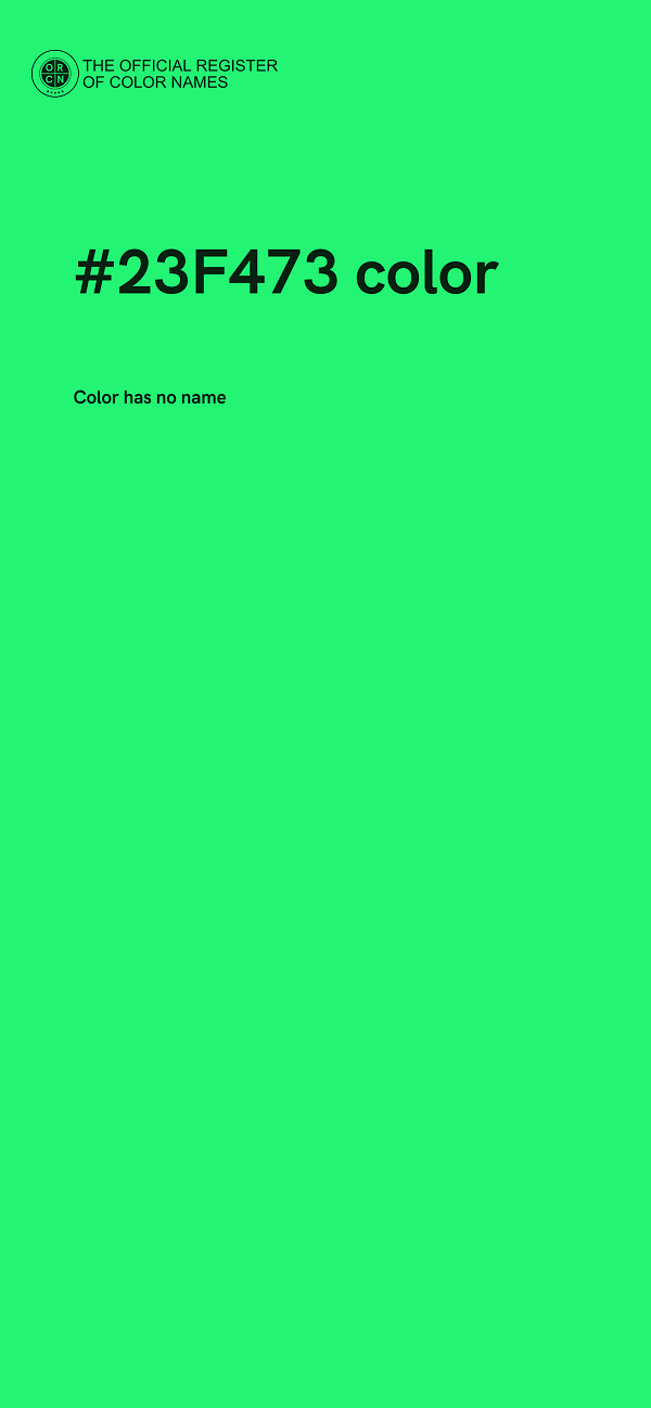 #23F473 color image