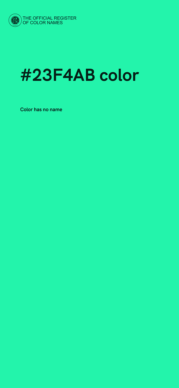 #23F4AB color image
