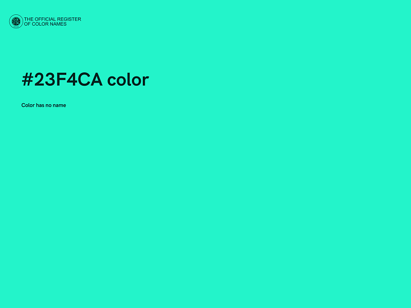 #23F4CA color image