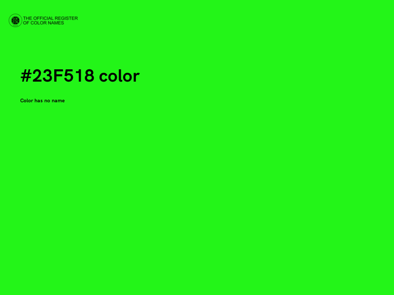 #23F518 color image