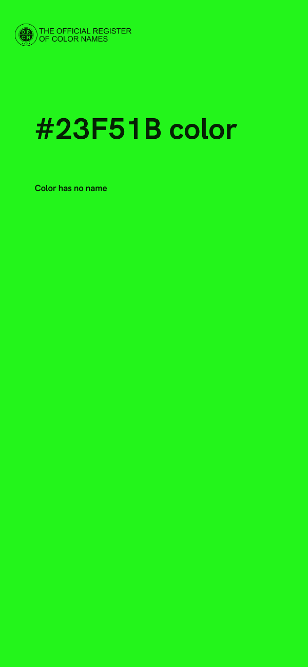 #23F51B color image