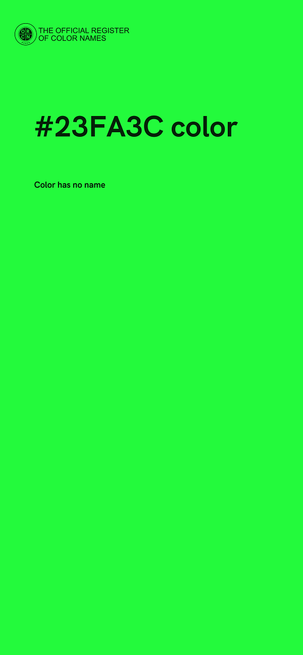 #23FA3C color image