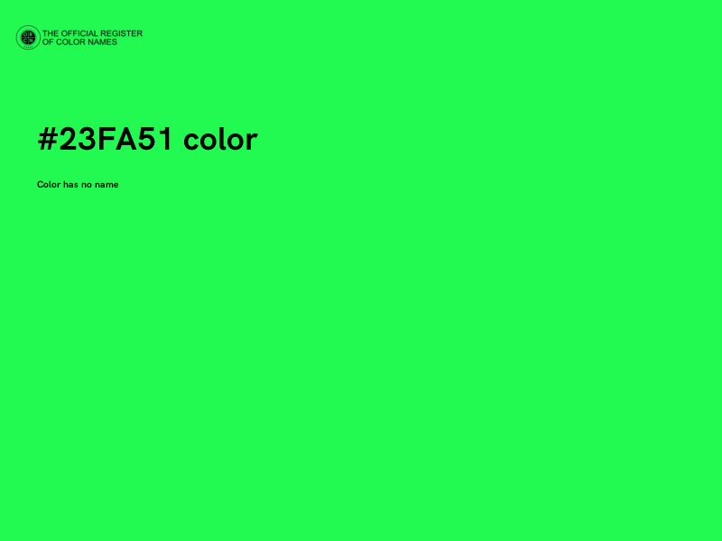 #23FA51 color image