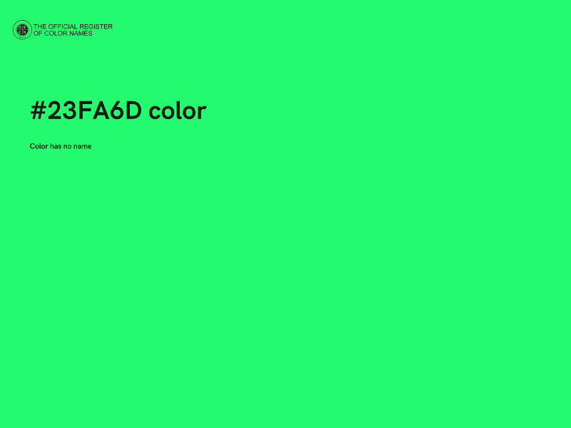 #23FA6D color image