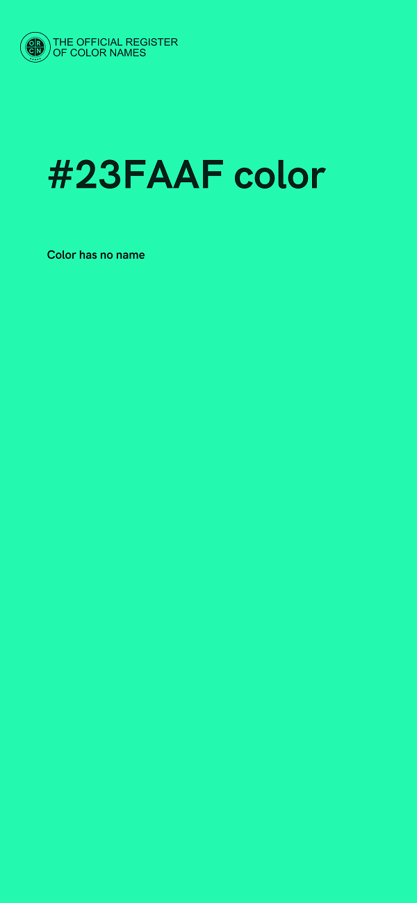 #23FAAF color image
