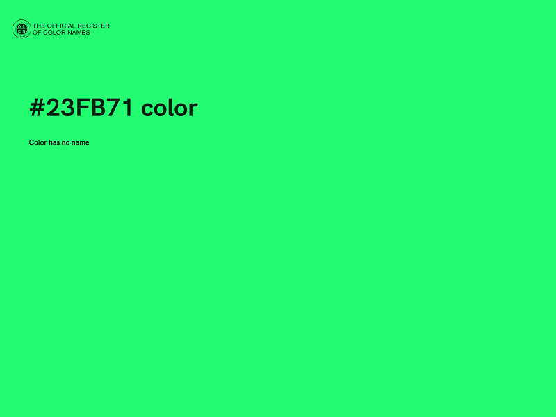 #23FB71 color image