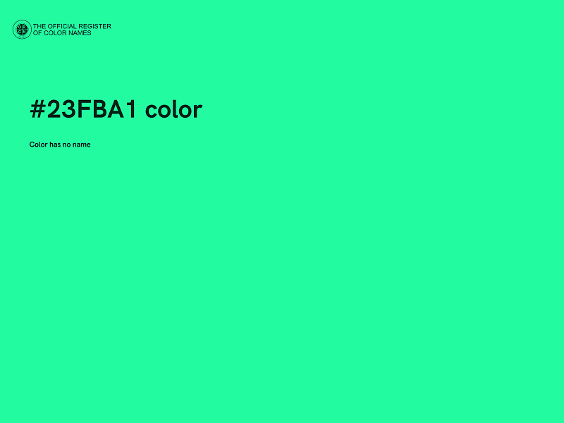 #23FBA1 color image