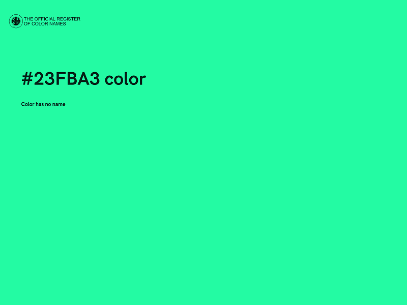 #23FBA3 color image