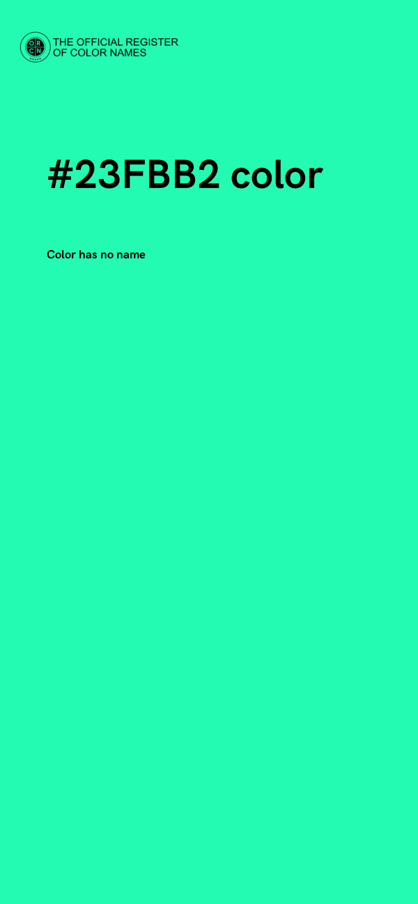 #23FBB2 color image