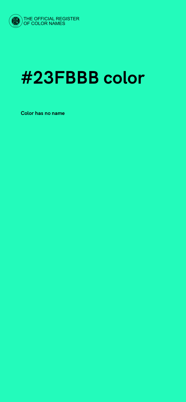 #23FBBB color image