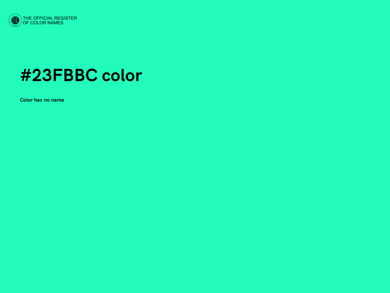 #23FBBC color image