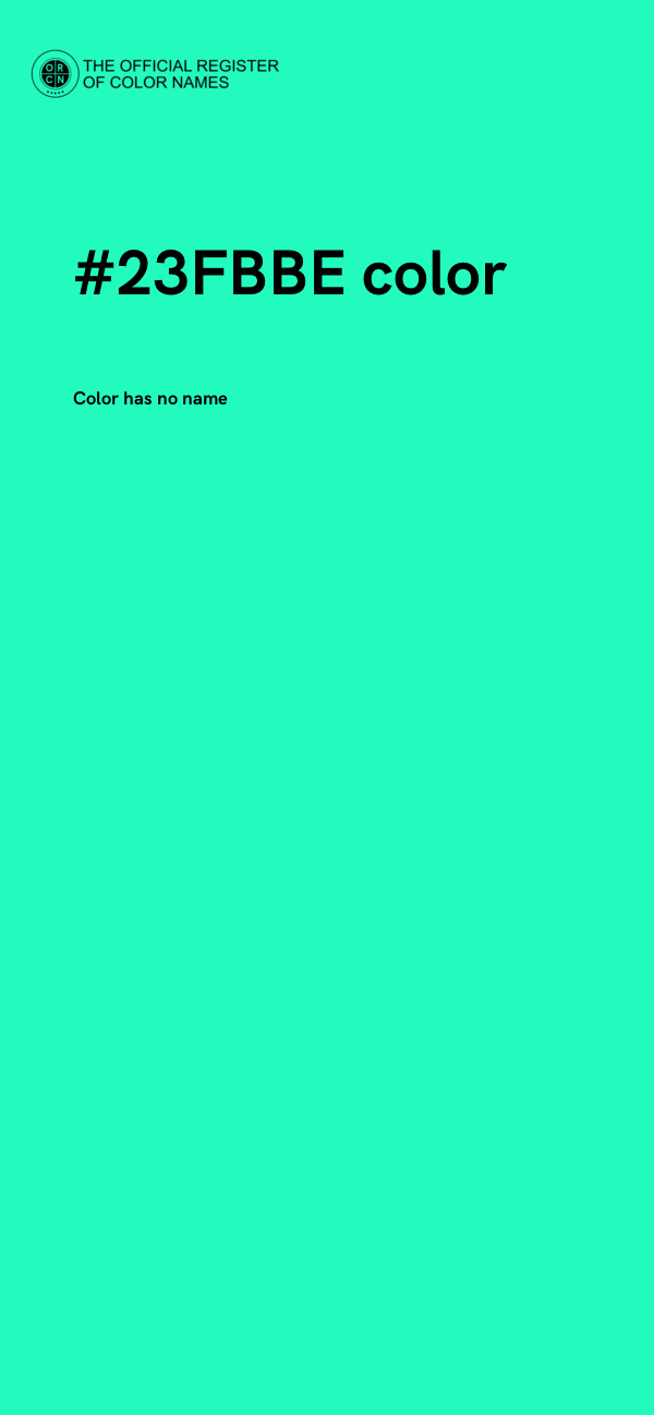 #23FBBE color image